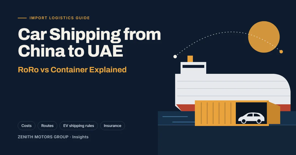 Car Shipping from China to UAE